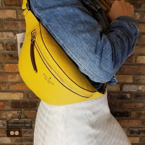 Kate Spade Gold YARROW Belt Fanny Pack Bag Jackson
